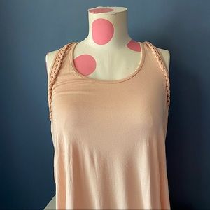 NWT FRANCESCAS Light Pink Tank Top Shift Dress MED
